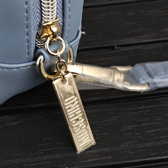 Moschino China Airlines Business Class Amenity Makeup Toiletry Bag French Blue - Picture 7 of 16